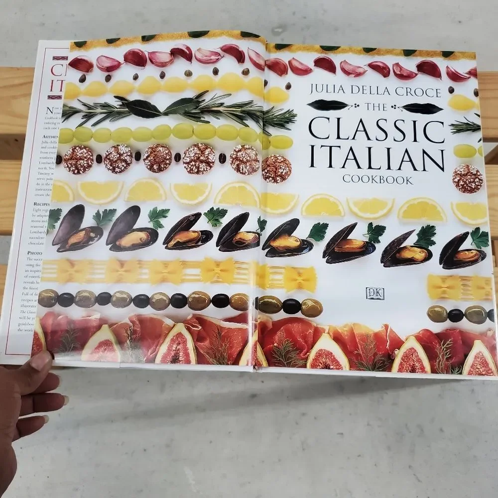 * The Classic Italian Cookbook Julia Della Croce Hardcover Book